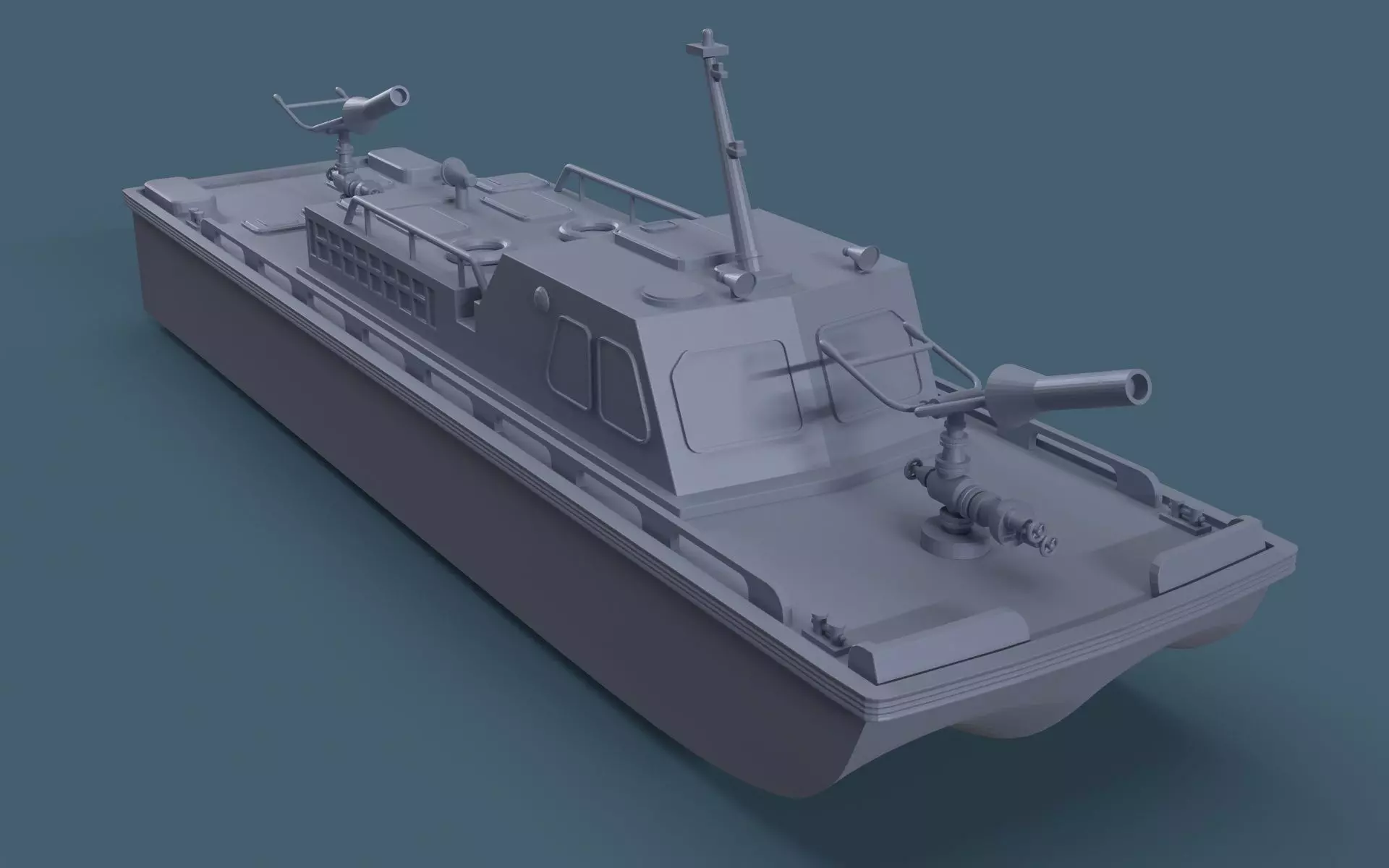 Fire boat for 3D Print 3D print model_0