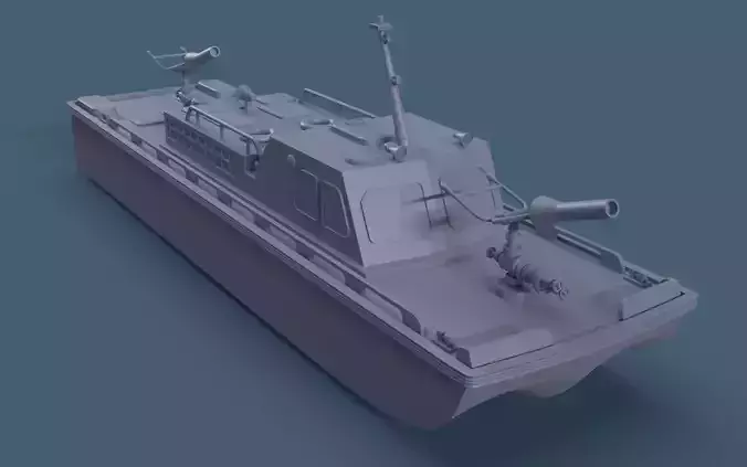 Fire boat for 3D Print 3D print model