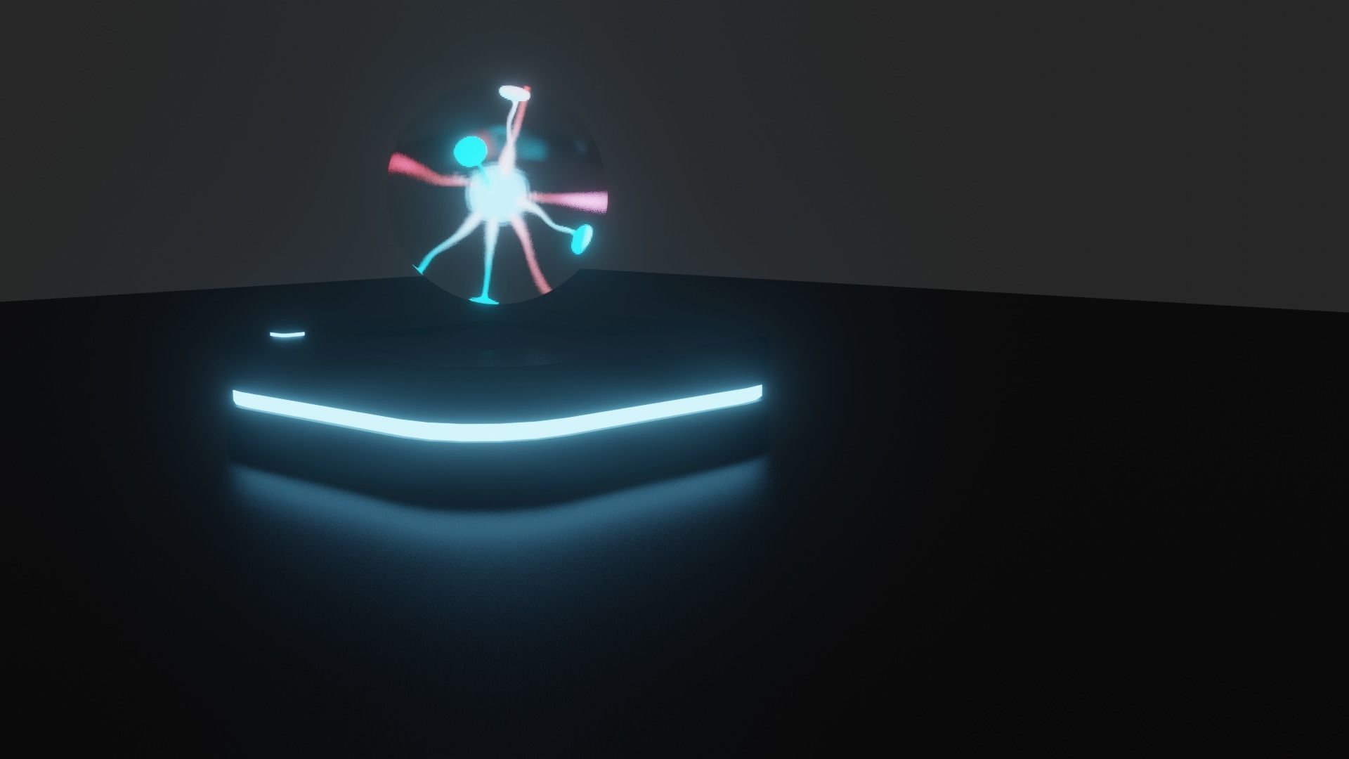 plasma ball Low-poly 3D model_3