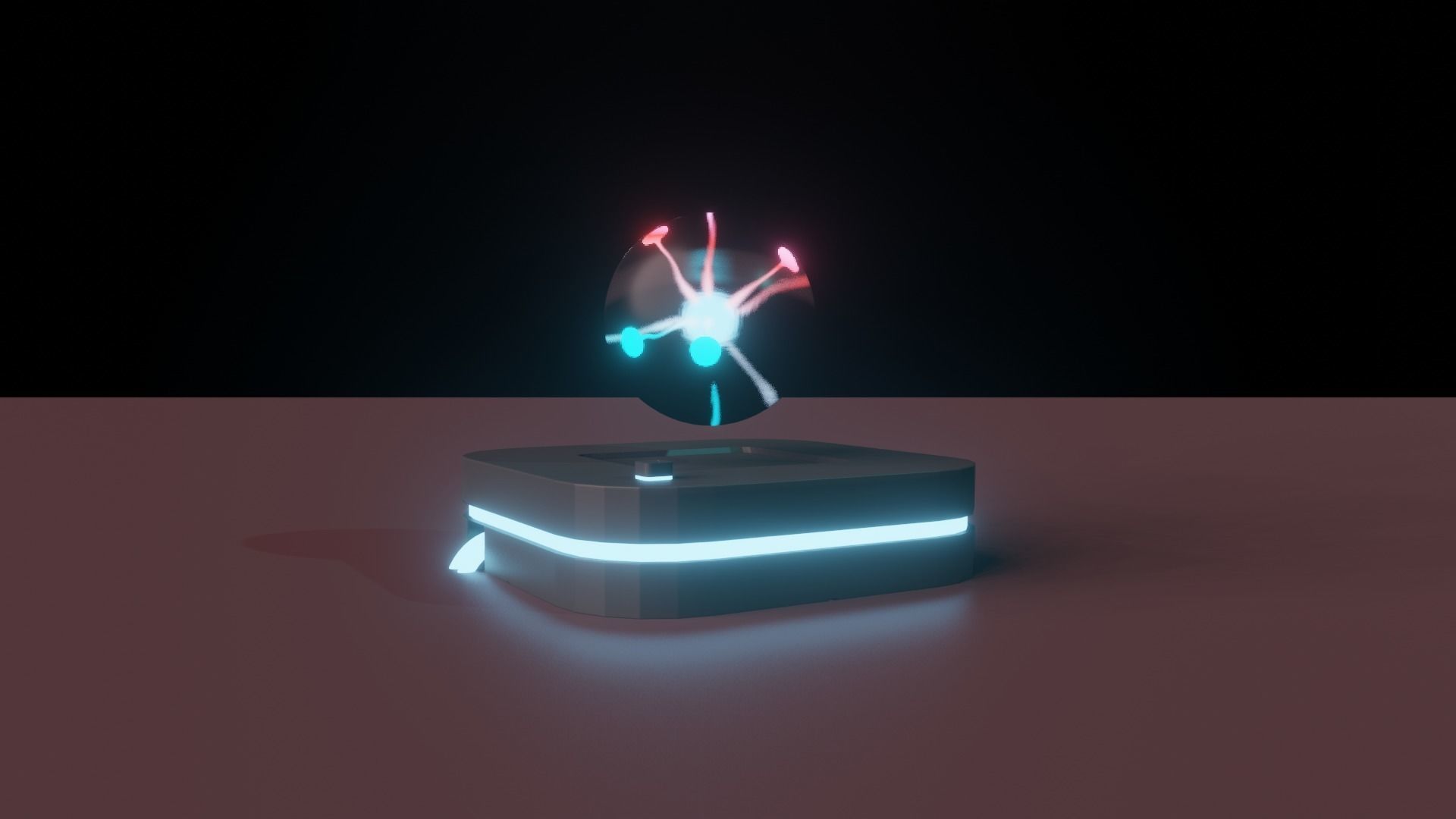 plasma ball Low-poly 3D model_1