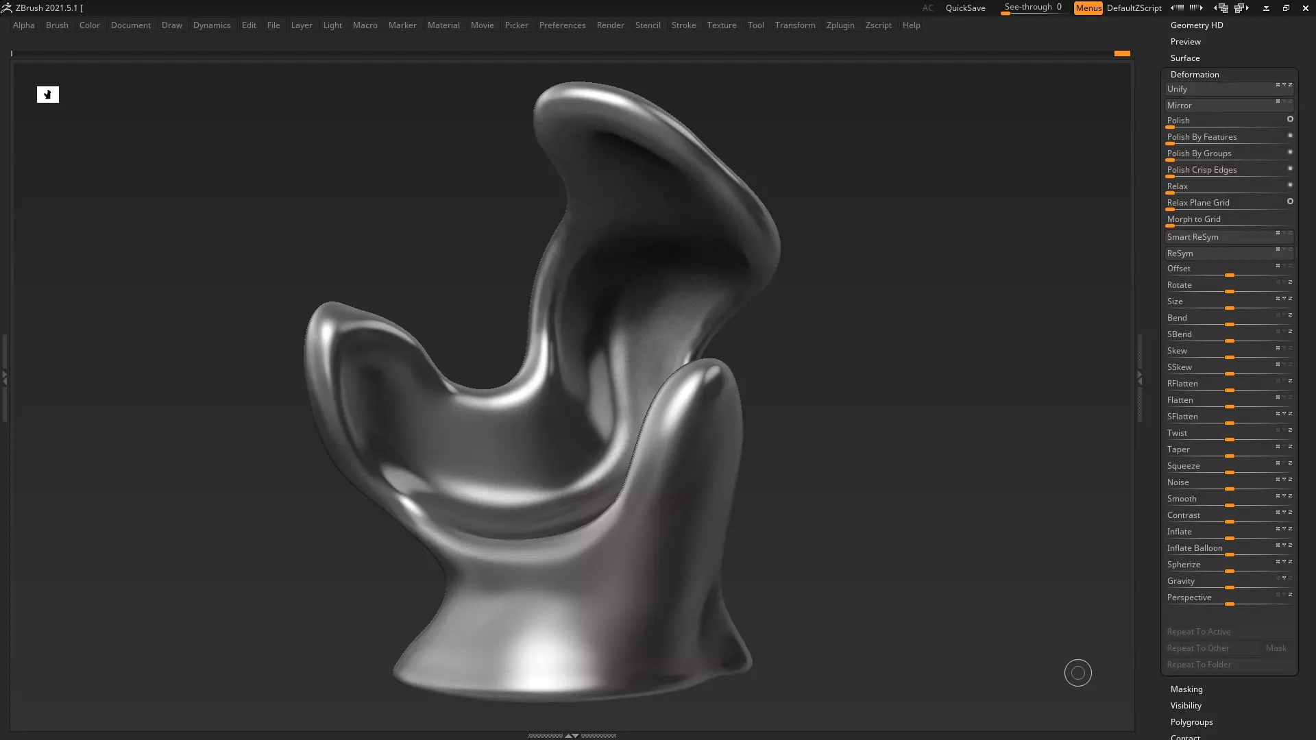 Modern Abstract Decorative sculpture 3d print model 34 3D print model