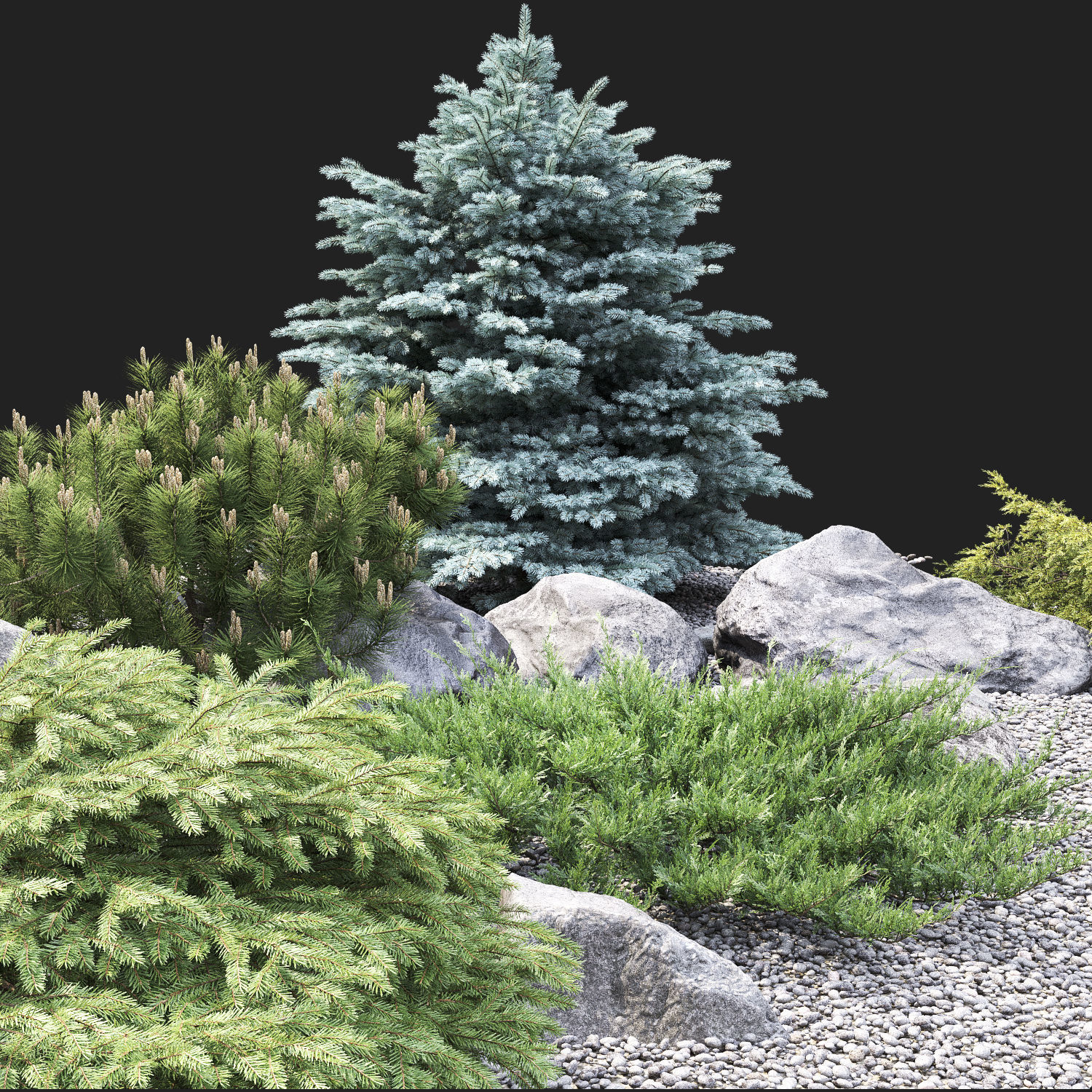 Alpine hill 02 3D model_10