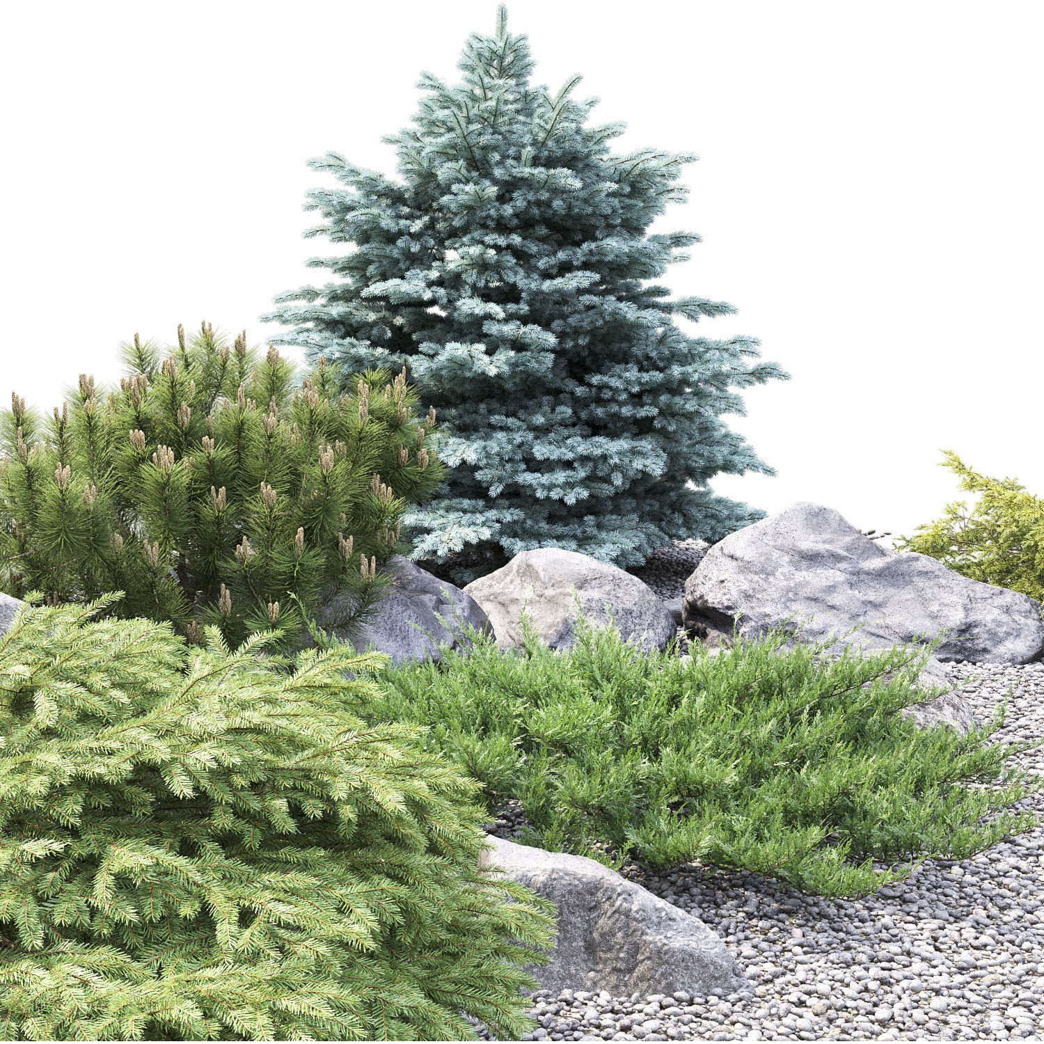 Alpine hill 02 3D model_9