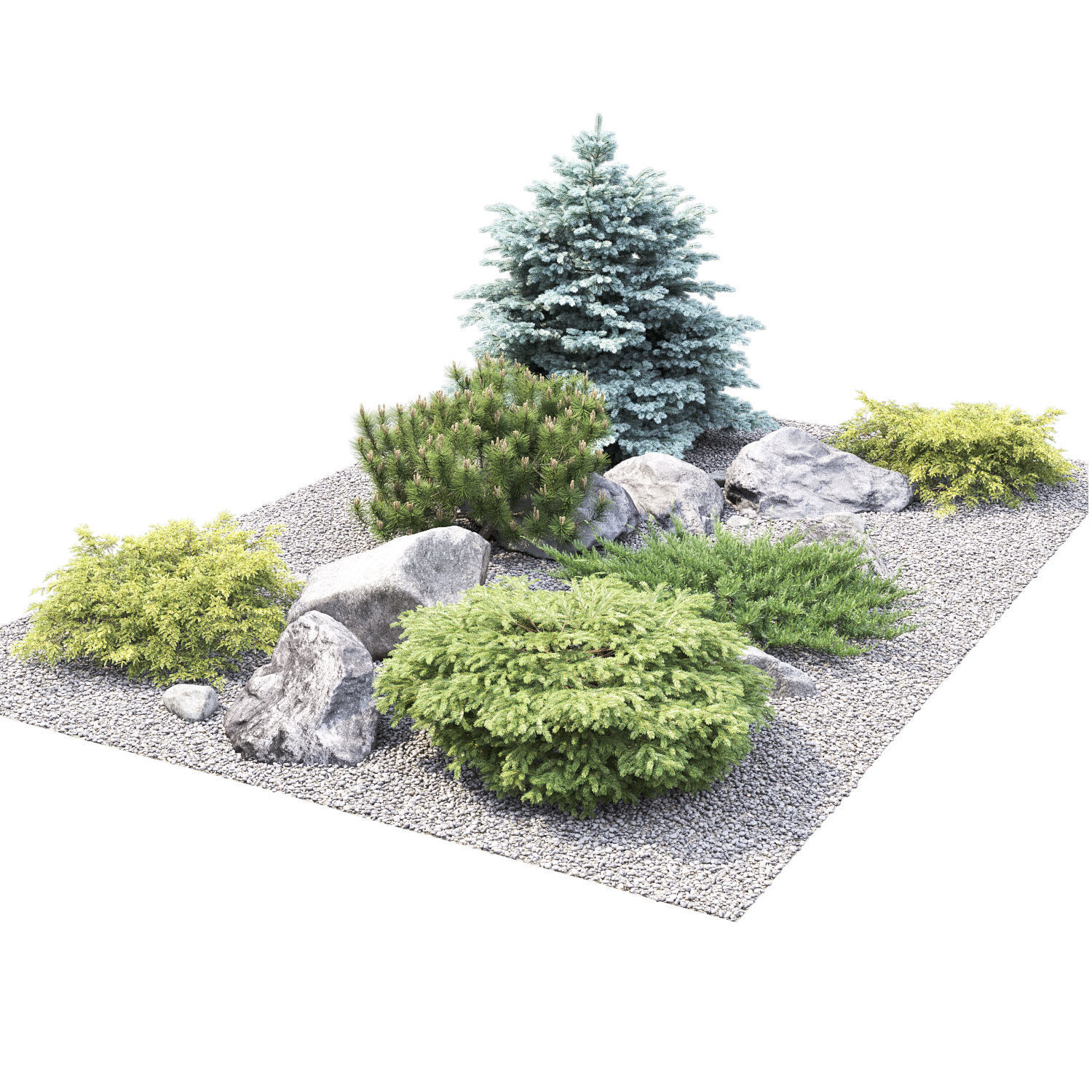 Alpine hill 02 3D model_5