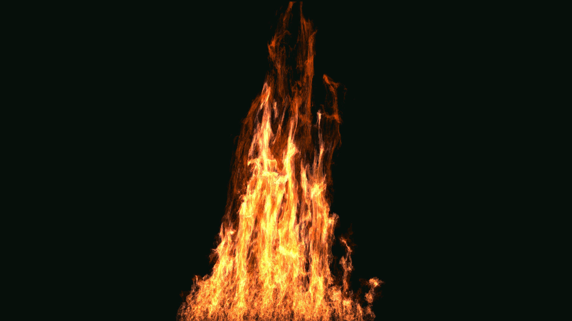 FumeFX Large Scale Fire Low-poly 3D model_5