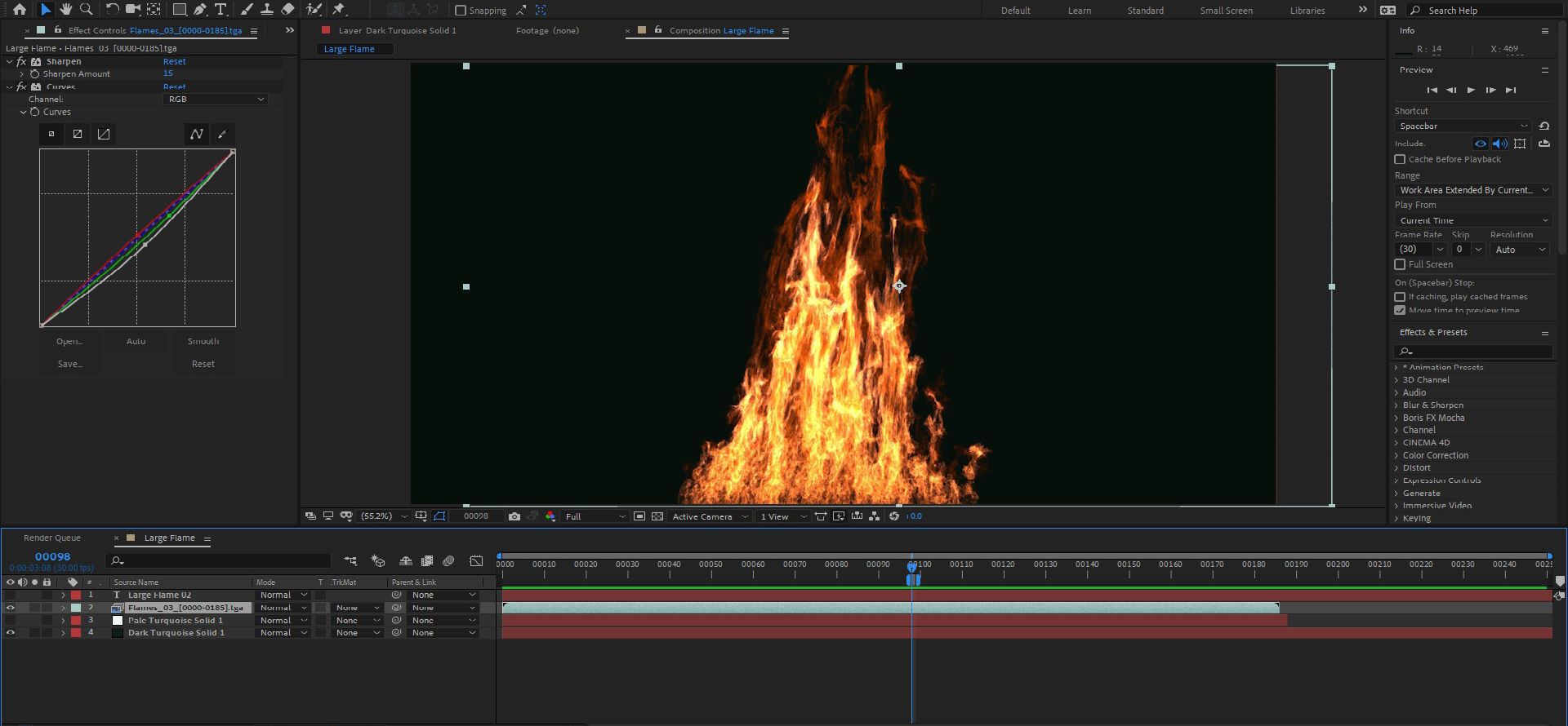 FumeFX Large Scale Fire Low-poly 3D model_8