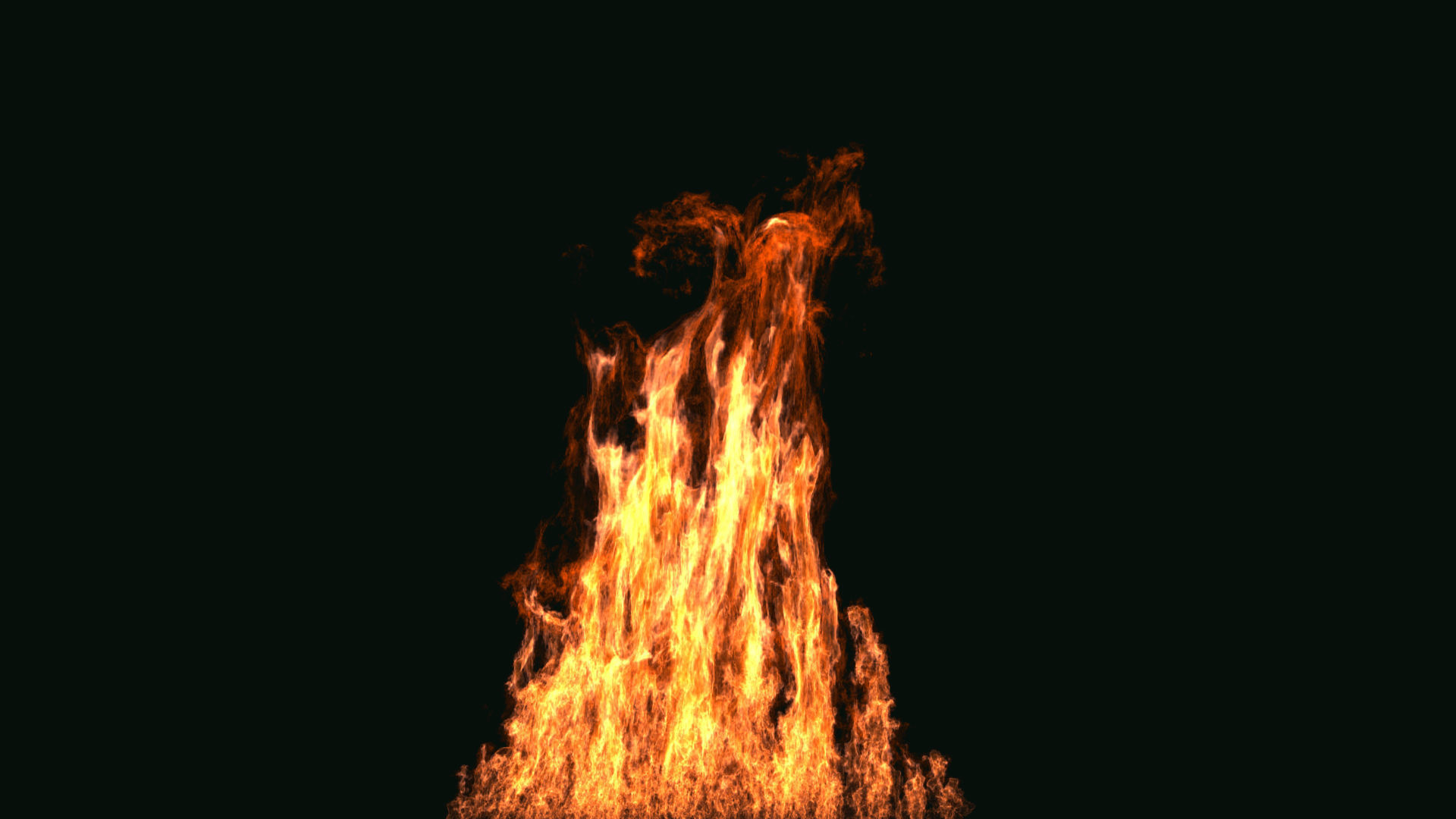 FumeFX Large Scale Fire Low-poly 3D model_4