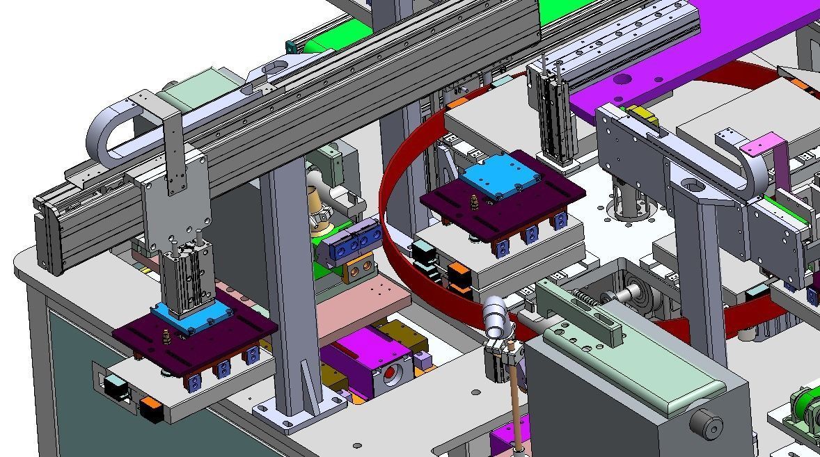 Lithium battery welding glue machine 3D model_6