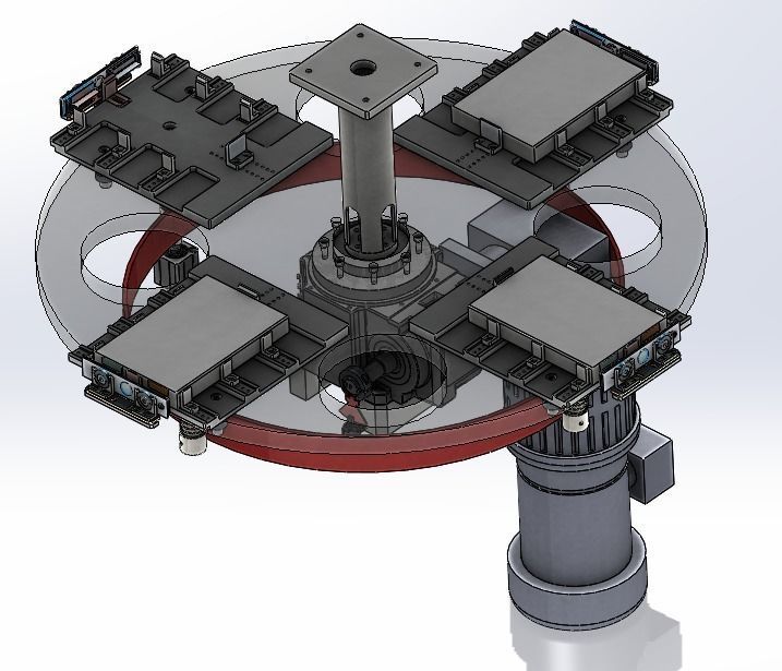 Lithium battery welding glue machine 3D model_8