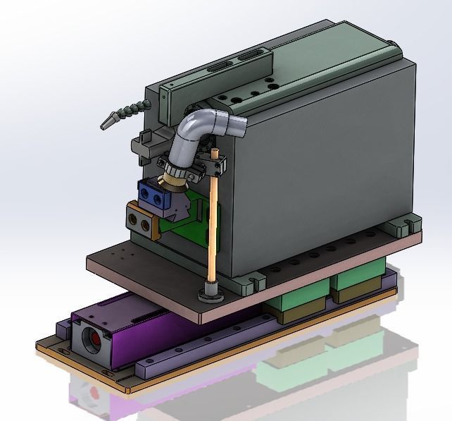 Lithium battery welding glue machine 3D model_13