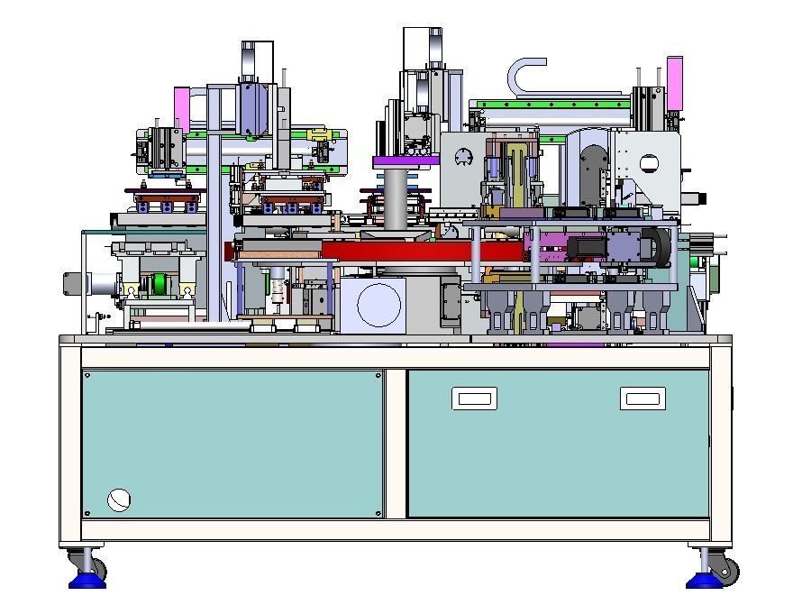 Lithium battery welding glue machine 3D model_2