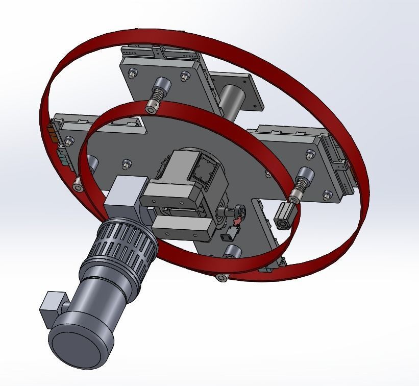 Lithium battery welding glue machine 3D model_7