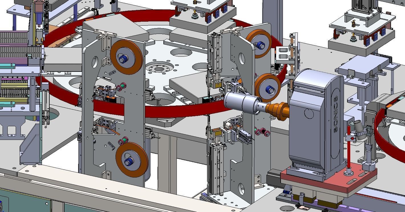 Lithium battery welding glue machine 3D model_21