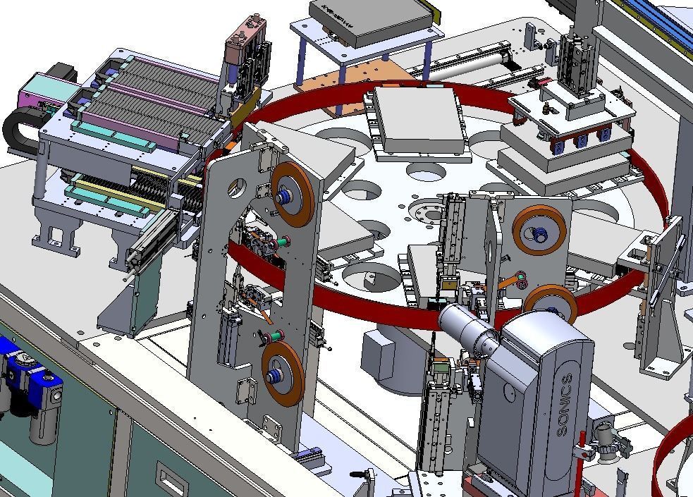 Lithium battery welding glue machine 3D model_4