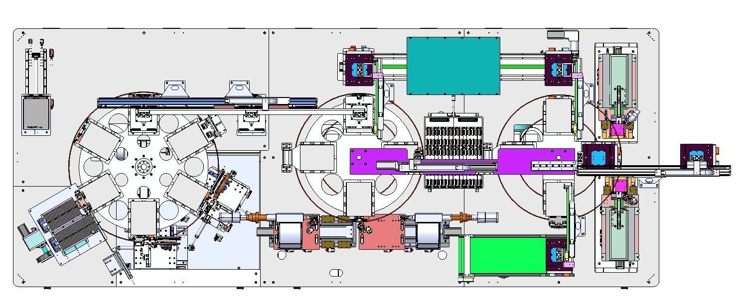 Lithium battery welding glue machine 3D model_3