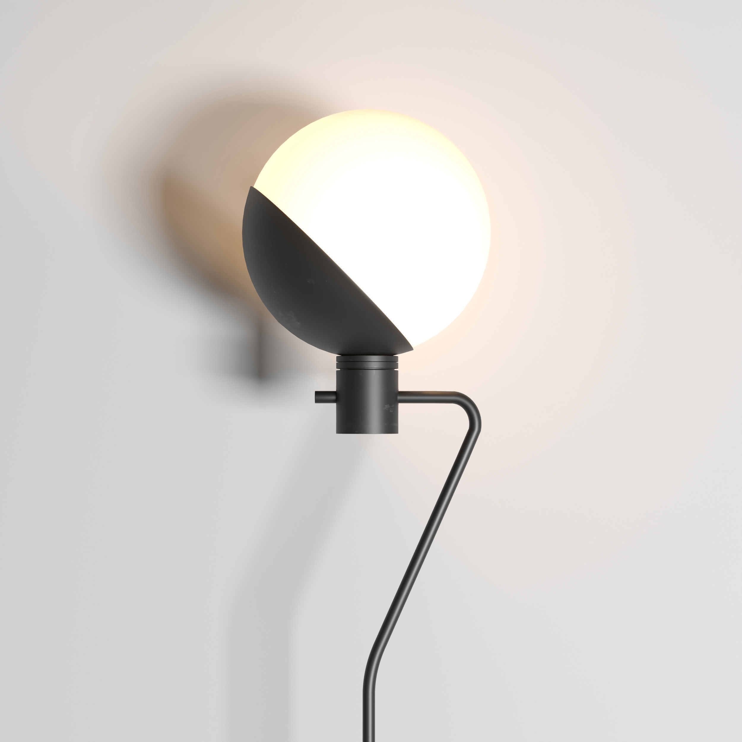 Grupa Baluna collection Black  Light floor lamp 3D model_2