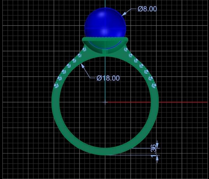 Ring R10010 3D print model_9