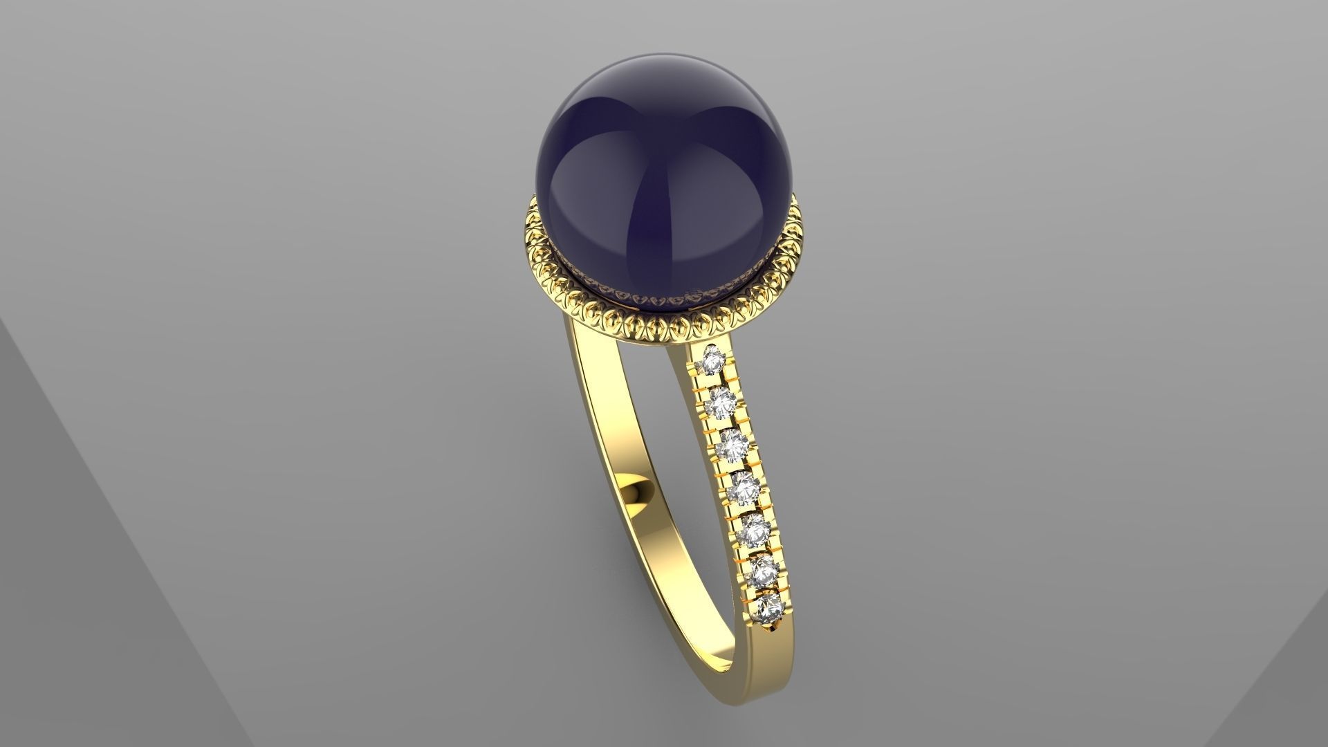 Ring R10010 3D print model_4