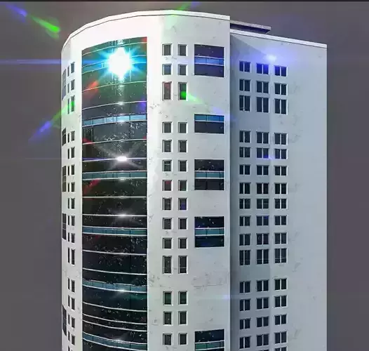 Admiralty Towers One Low-poly 3D model