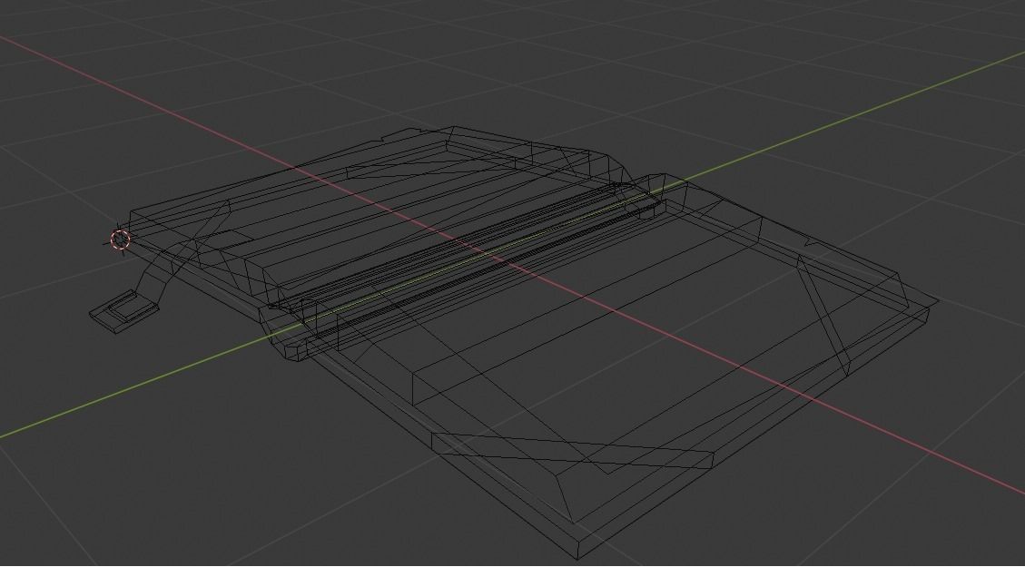 Old book Low-poly 3D model_5