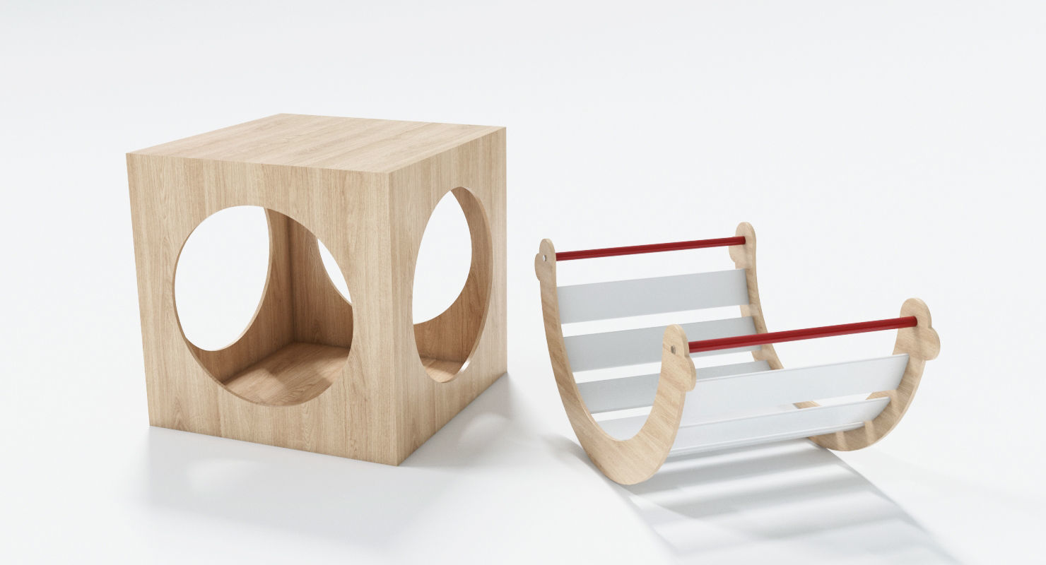 Montessori Balance Swing 3D model_4