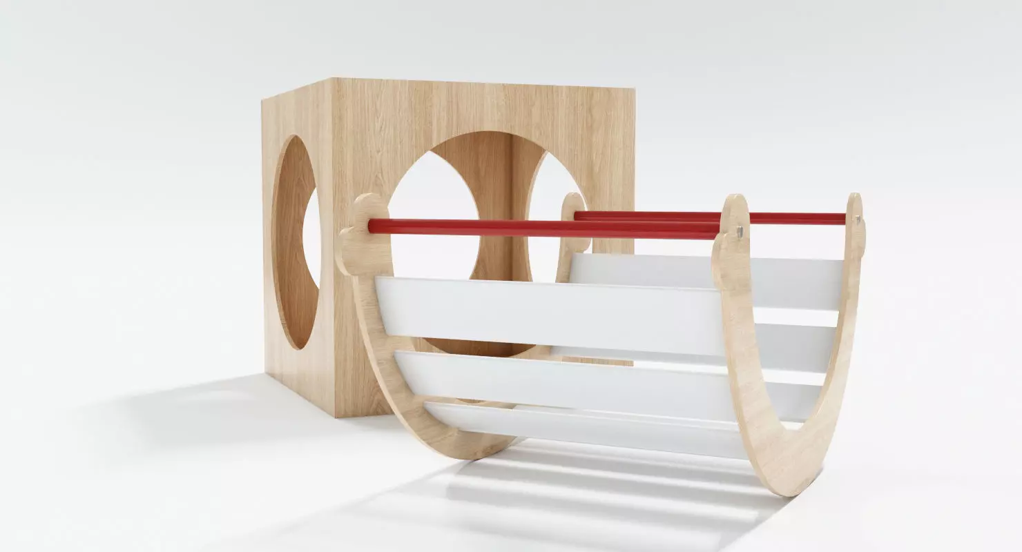 Montessori Balance Swing 3D model_0