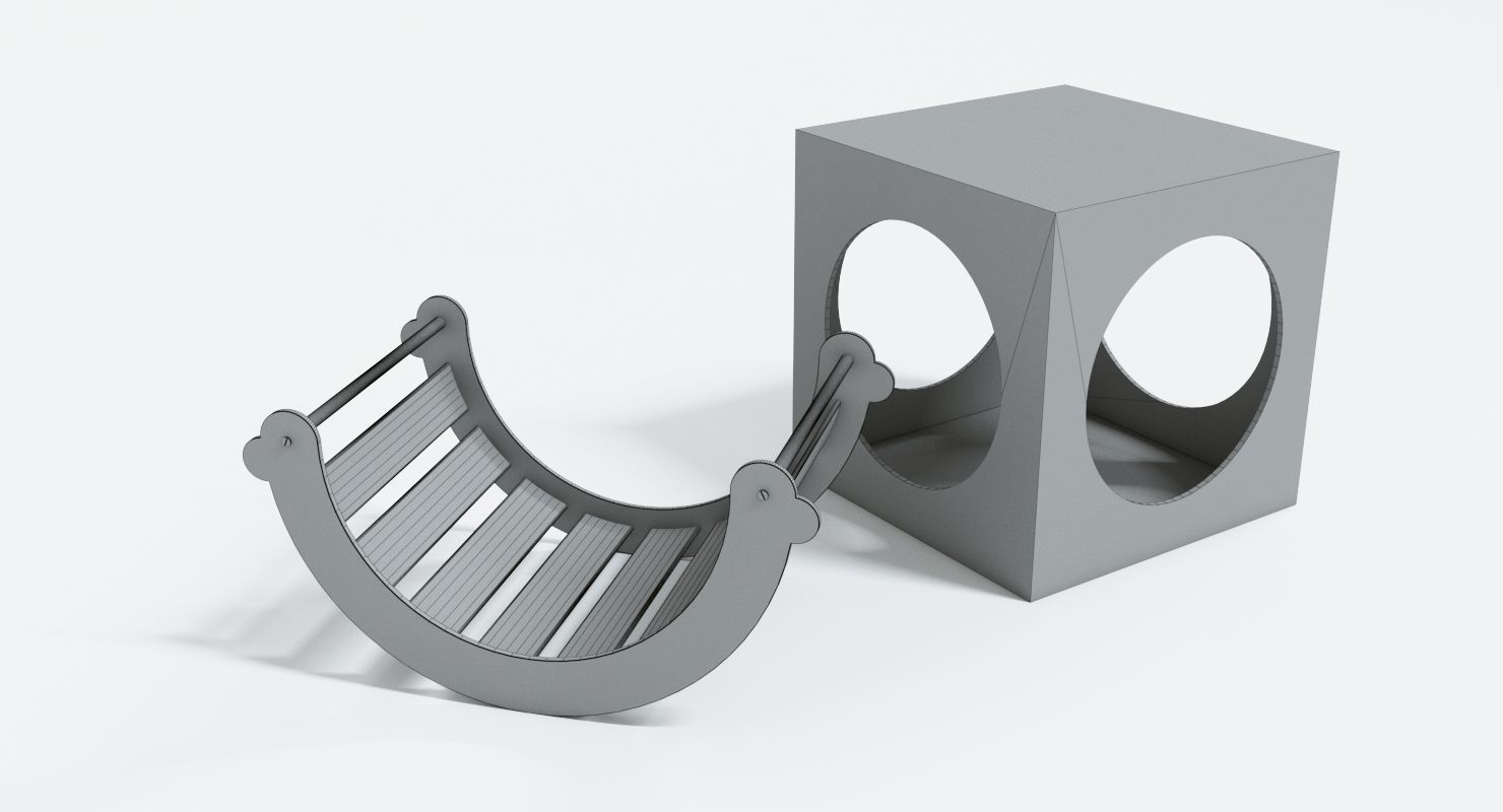 Montessori Balance Swing 3D model_5