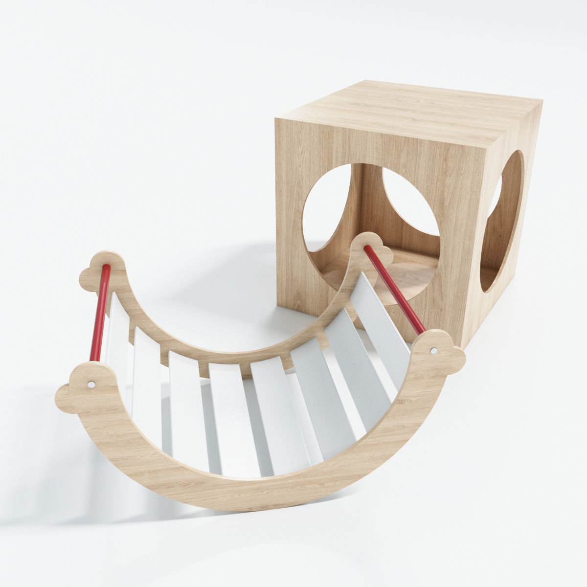 Montessori Balance Swing 3D model_1