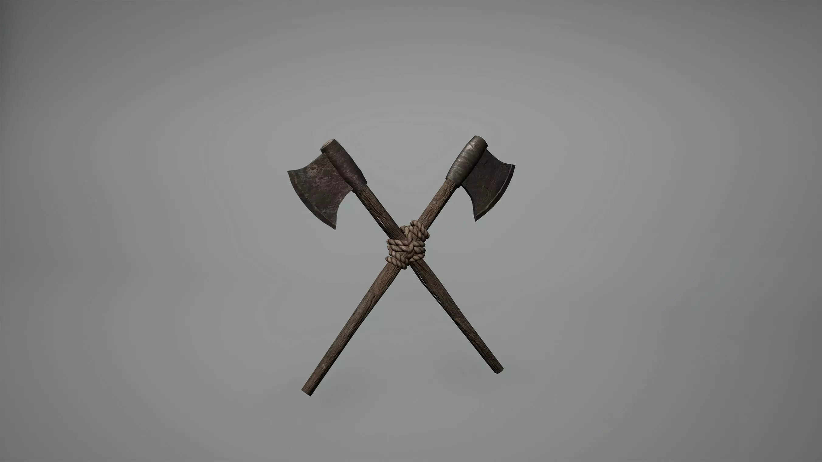 Viking Axes Low Poly Game Ready Low-poly 3D model_0