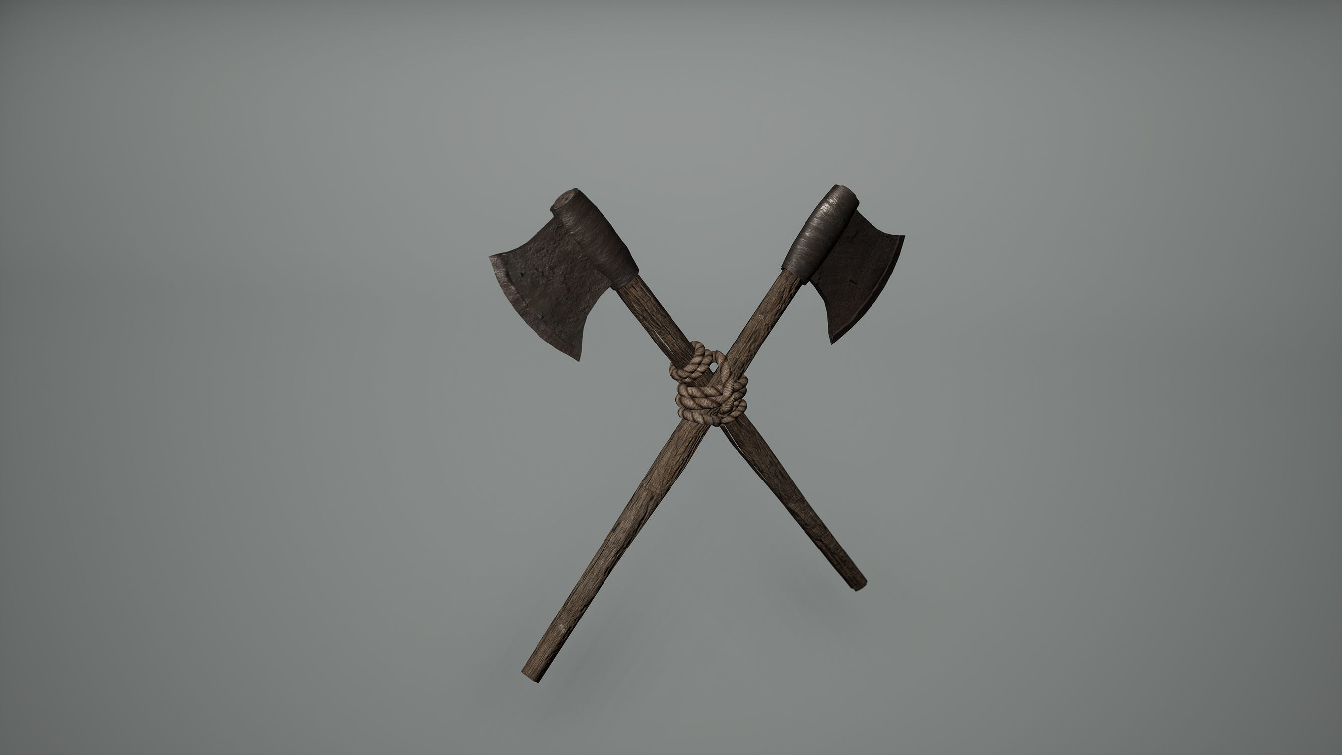 Viking Axes Low Poly Game Ready Low-poly 3D model_4