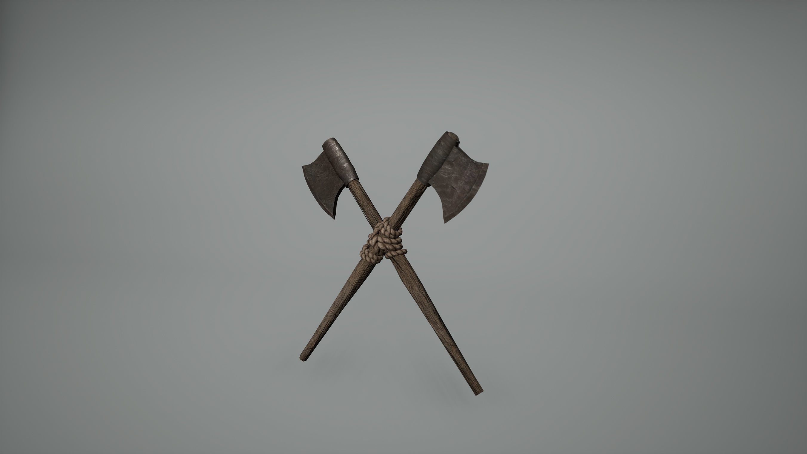 Viking Axes Low Poly Game Ready Low-poly 3D model_2