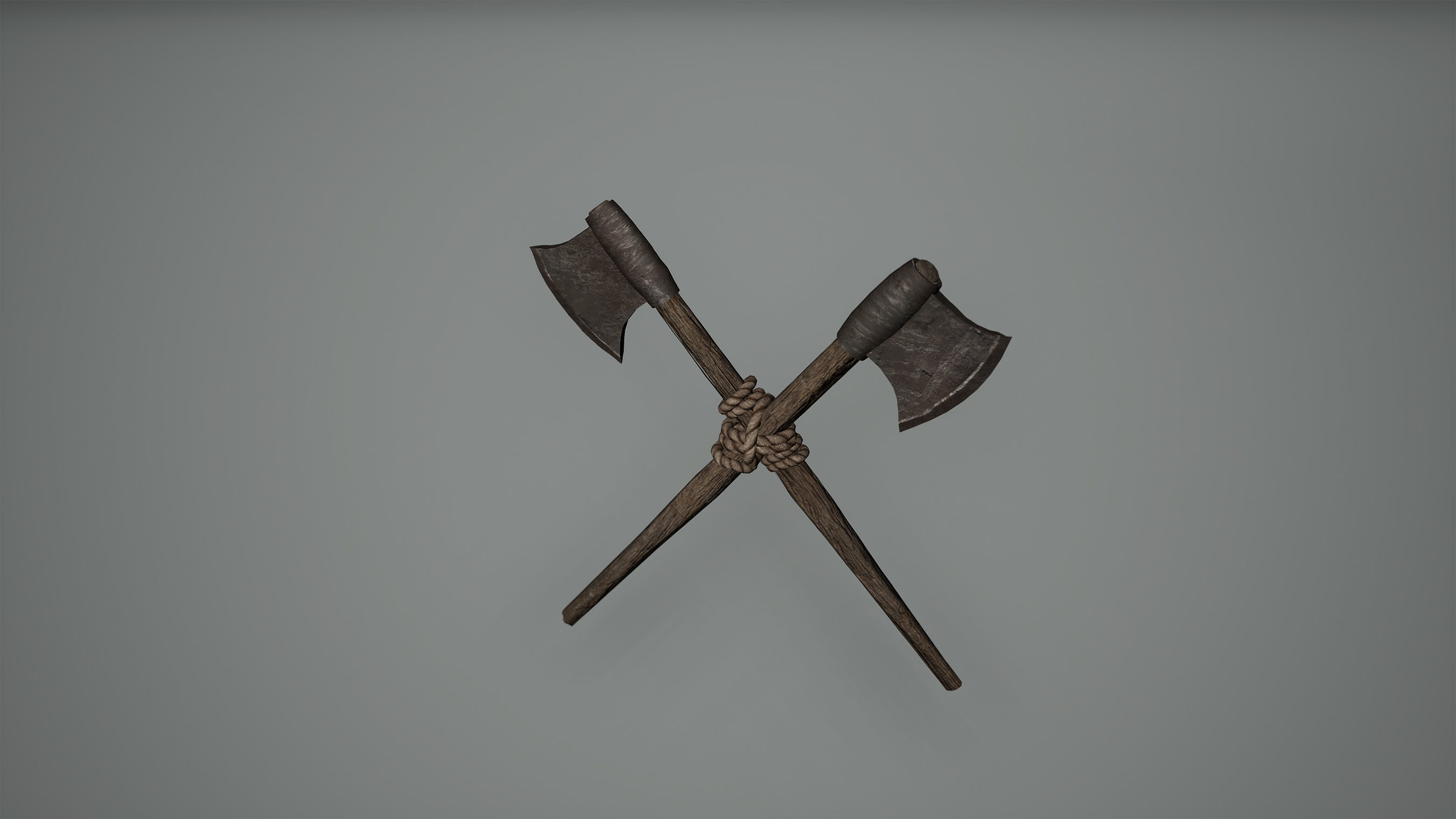 Viking Axes Low Poly Game Ready Low-poly 3D model_5