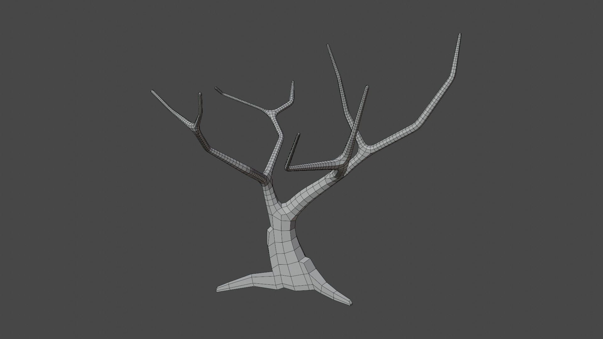 Lowpoly Dead Tree Free low-poly 3D model_5