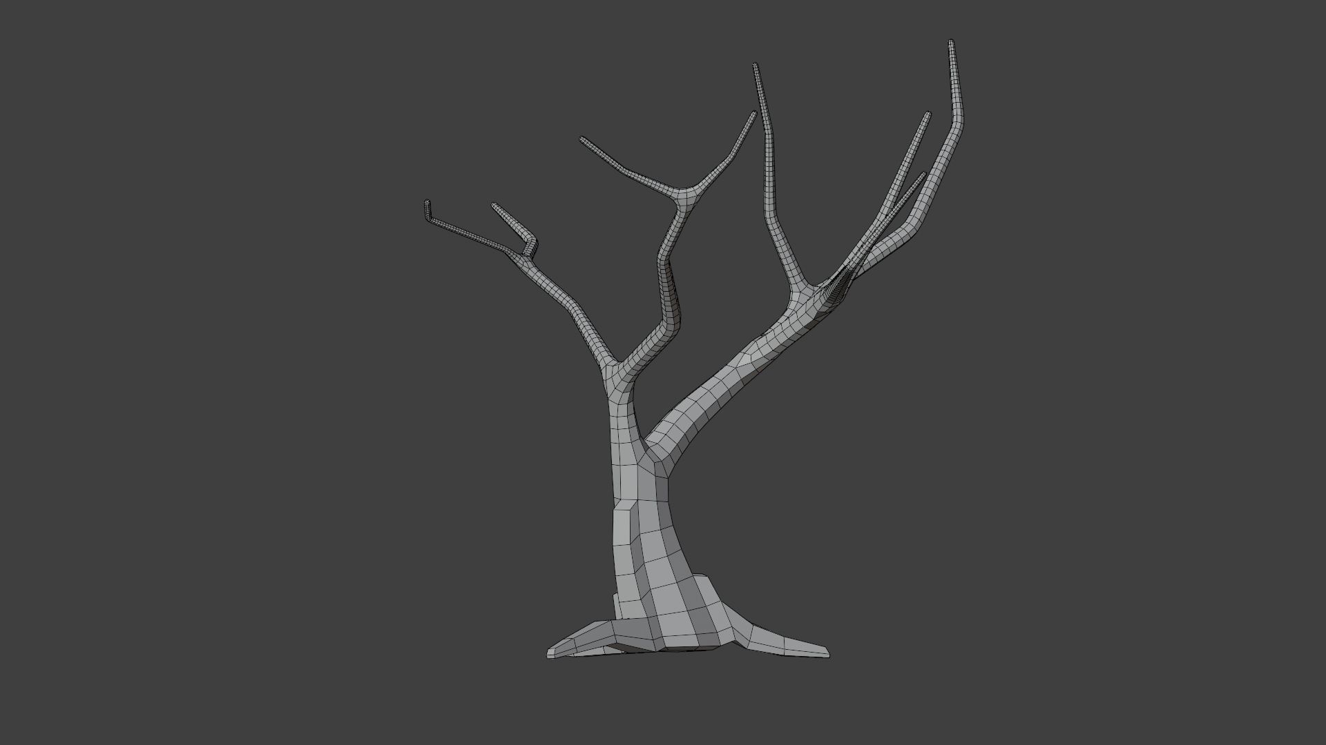 Lowpoly Dead Tree Free low-poly 3D model_6