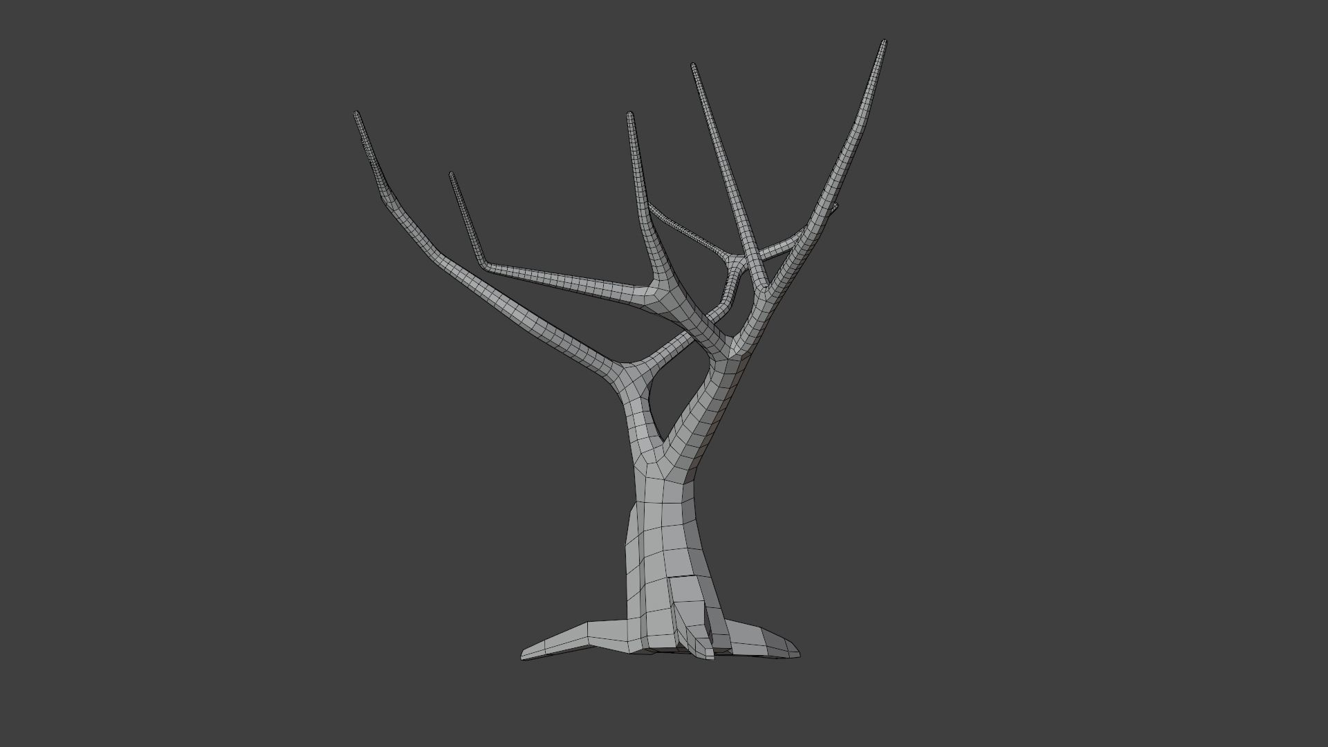 Lowpoly Dead Tree Free low-poly 3D model_7
