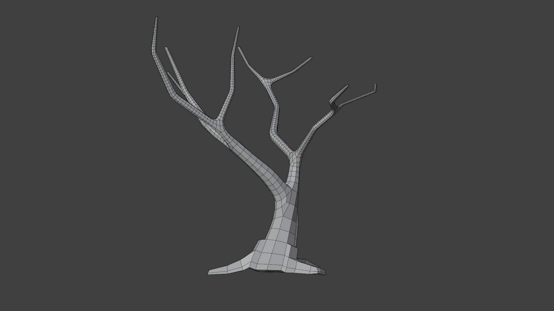 Lowpoly Dead Tree Free low-poly 3D model_8