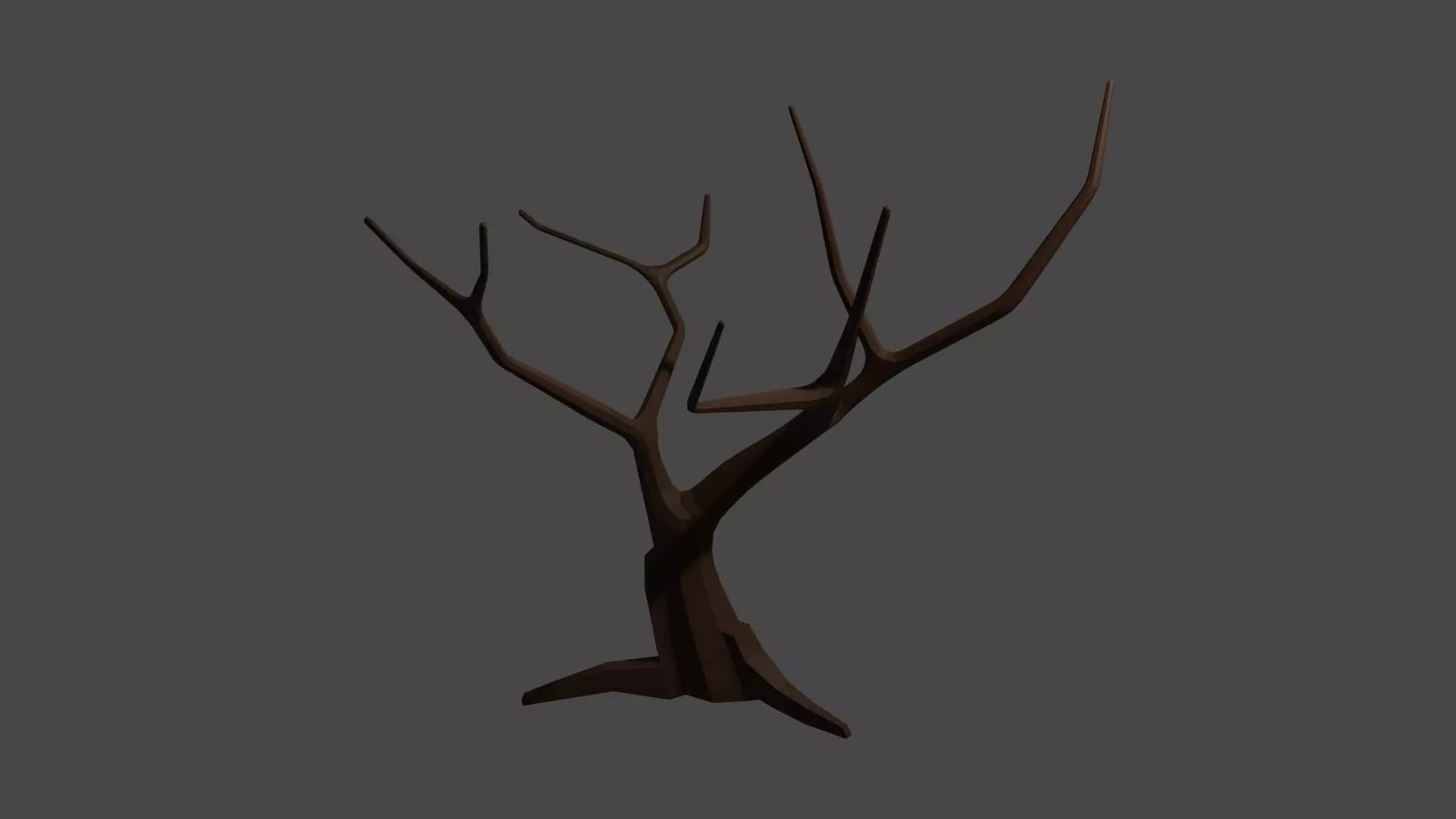 Lowpoly Dead Tree Free low-poly 3D model_0