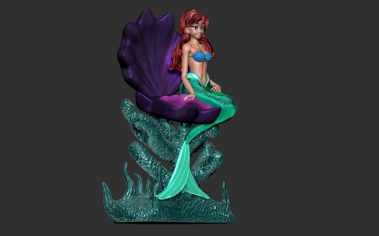 Disney model - ARIEL THE LITTLE MERMAID 3D print model_1