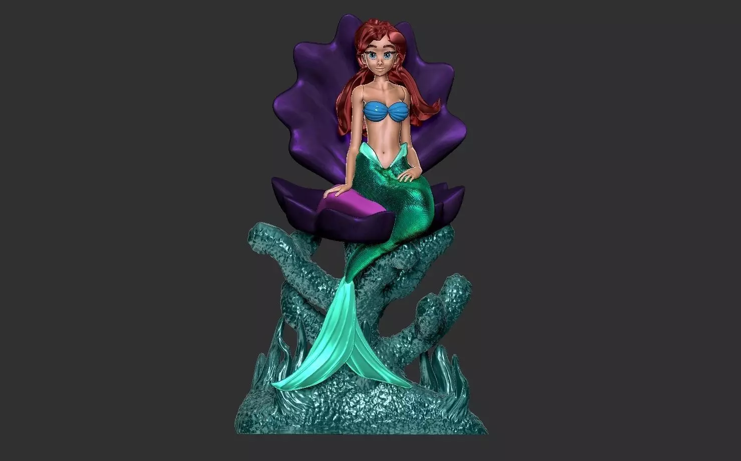 Disney model - ARIEL THE LITTLE MERMAID 3D print model_0