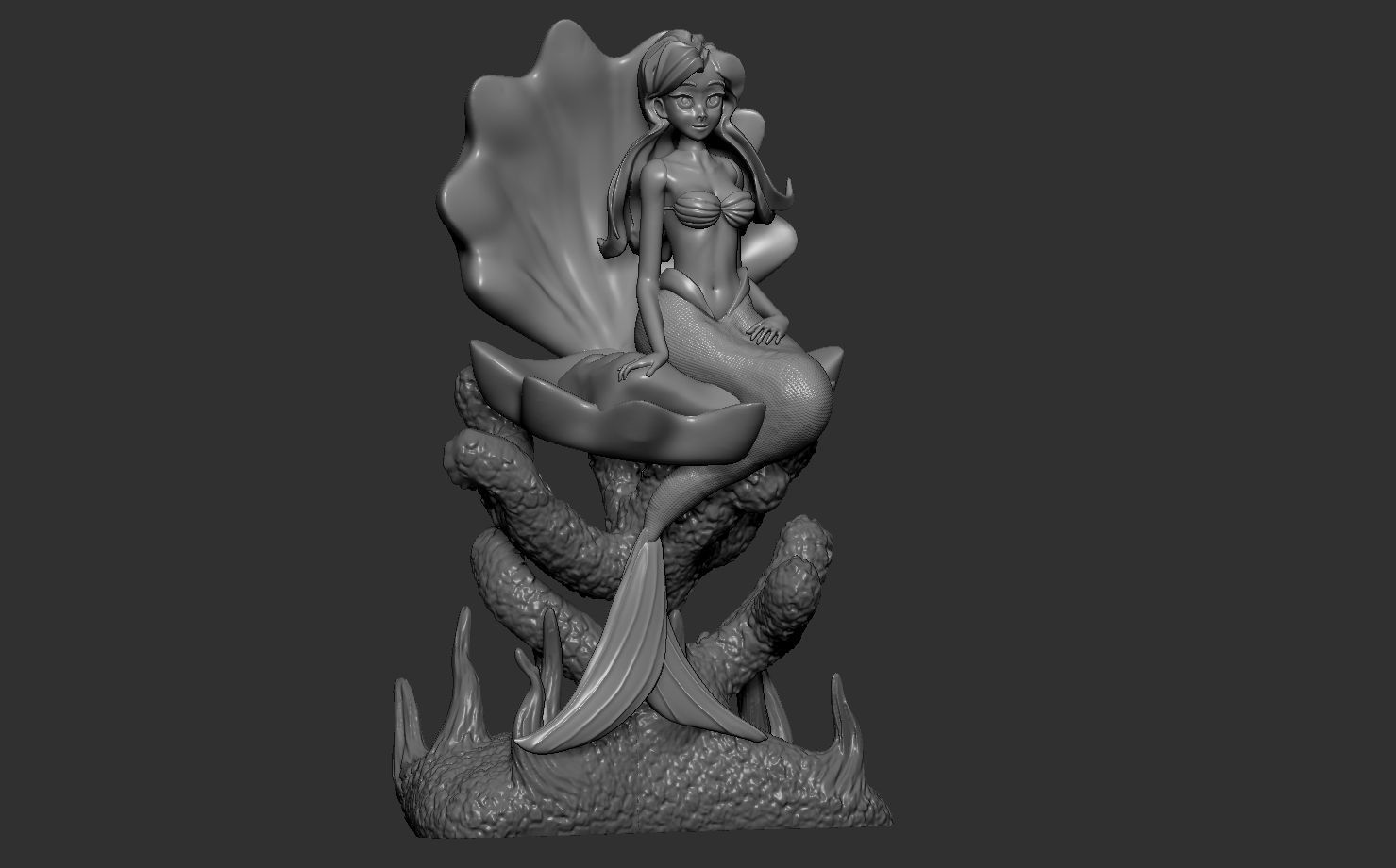 Disney model - ARIEL THE LITTLE MERMAID 3D print model_6