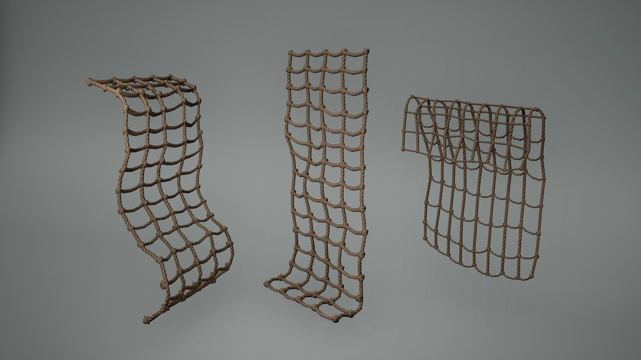 Viking Ropes Low Poly Game Ready Low-poly 3D model_2