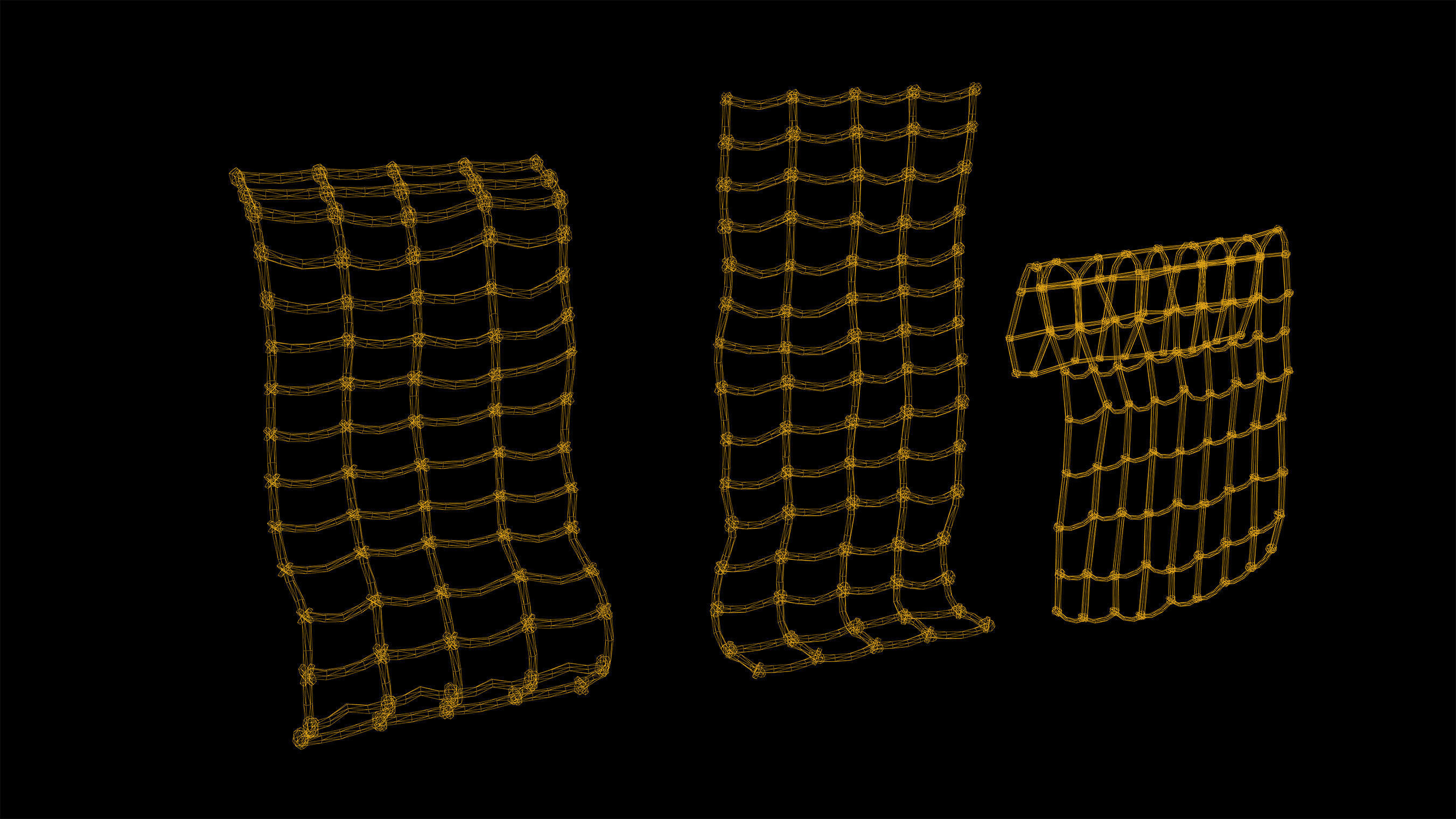 Viking Ropes Low Poly Game Ready Low-poly 3D model_1