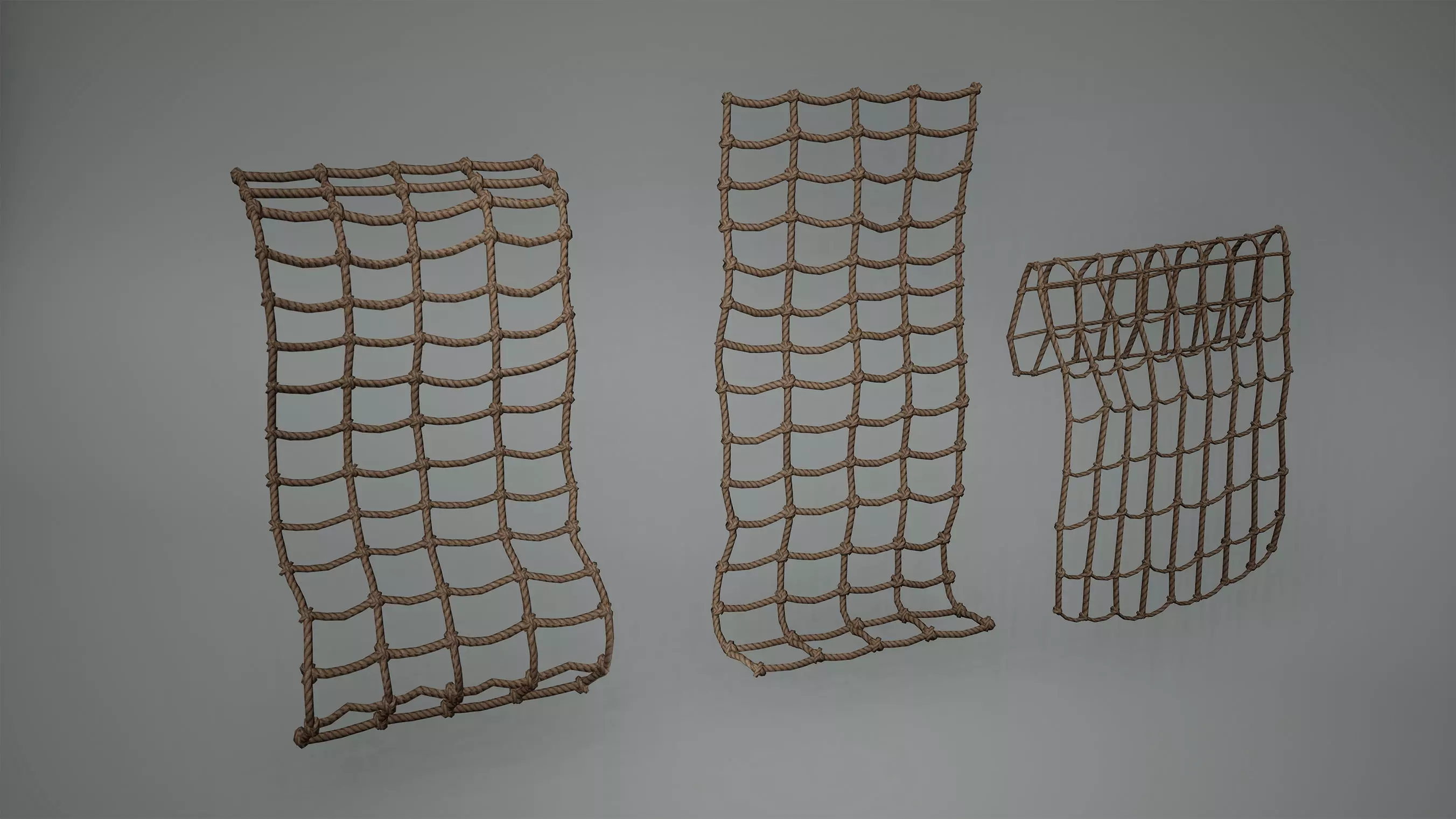 Viking Ropes Low Poly Game Ready Low-poly 3D model_0