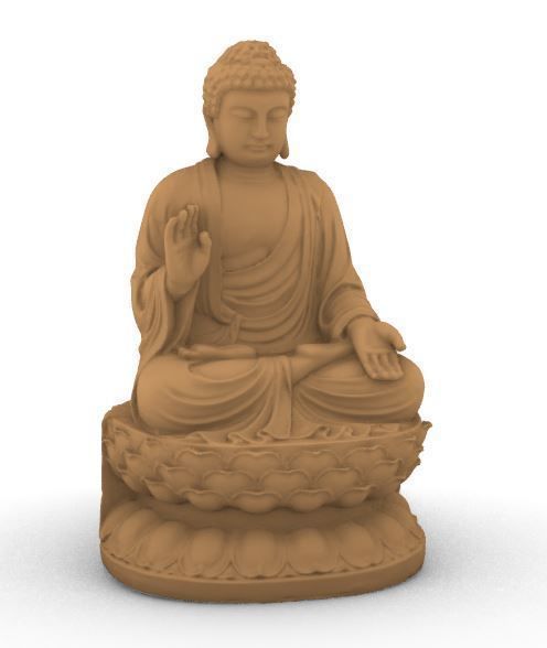 tathagata buddha statue 3d sculpture 3D print model_7