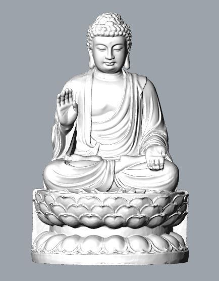 tathagata buddha statue 3d sculpture 3D print model_1