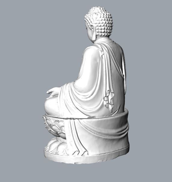 tathagata buddha statue 3d sculpture 3D print model_4