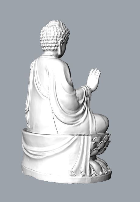 tathagata buddha statue 3d sculpture 3D print model_5