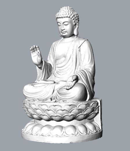 tathagata buddha statue 3d sculpture 3D print model_3