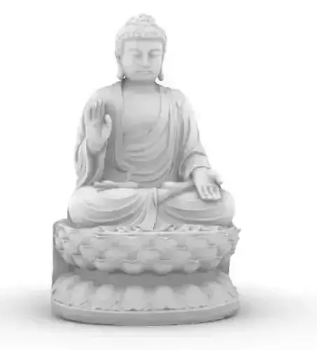 tathagata buddha statue 3d sculpture