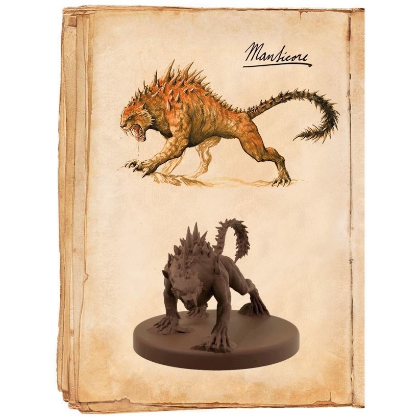 Manticore Miniature 3D print model_3